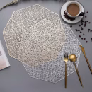 Hexagonal 6pcs PVC Non-woven Table Mats