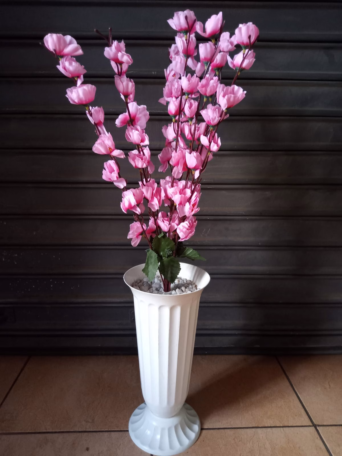 Cherry Blossom Artificial Flower Vase Plants