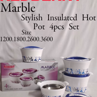 Redberry Marble 4pc Hotpot Sets