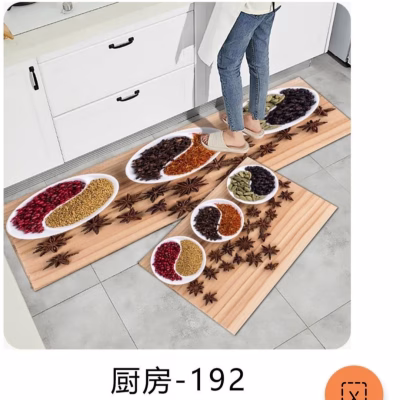 Spice Theme Design 2pcs Kitchen Mats