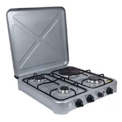 Nunix LT04-02 3-Gas+1-Electric Tabletop Gas Cookers