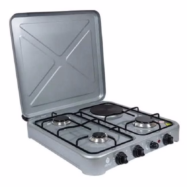 Nunix LT04-02 3-Gas+1-Electric Tabletop Gas Cookers
