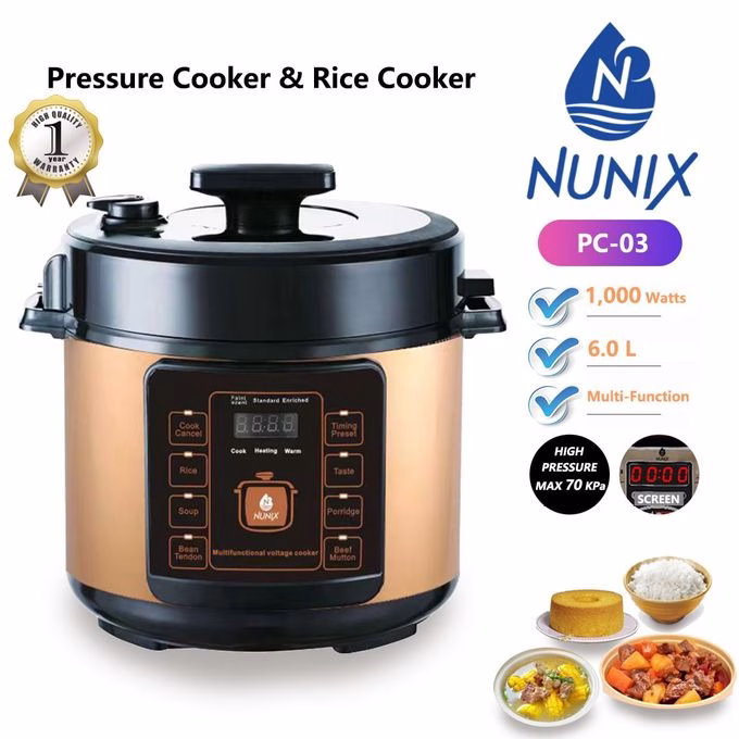 Nunix PC-03 Electric Pressure Cooker