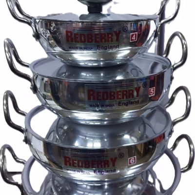 Redberry 4pcs Kadai Casserole Sufuria Set