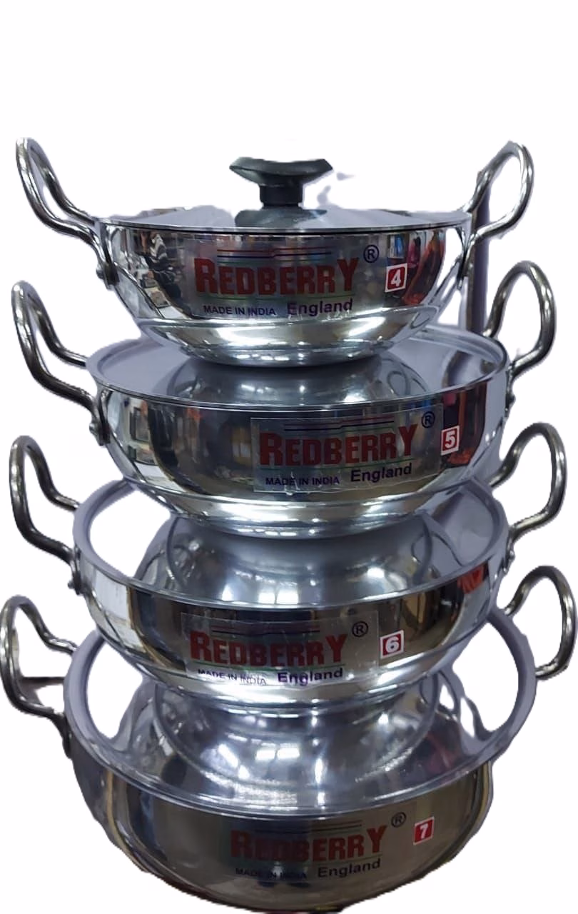 Redberry 4pcs Kadai Casserole Sufuria Set