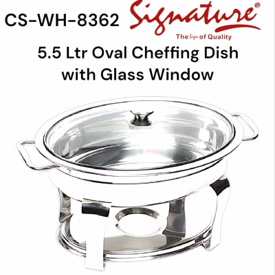 Signature CS-WH-8362 5.5L Oval Chafing Dish