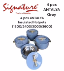 Signature Grey Antalya 4PCS Hotpots