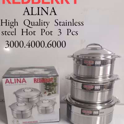 Redberry Jumbo Alina 3pcs Stainless-Steel Hotpots