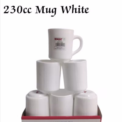 Redberry White 250cc Opal mugs