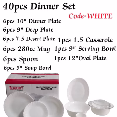 Redberry 40pcs Dinner Sets