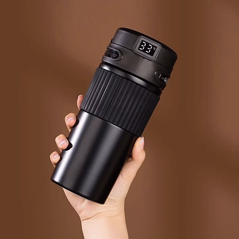 Black 480ML Smart Thermal Coffee Cup - Image 2