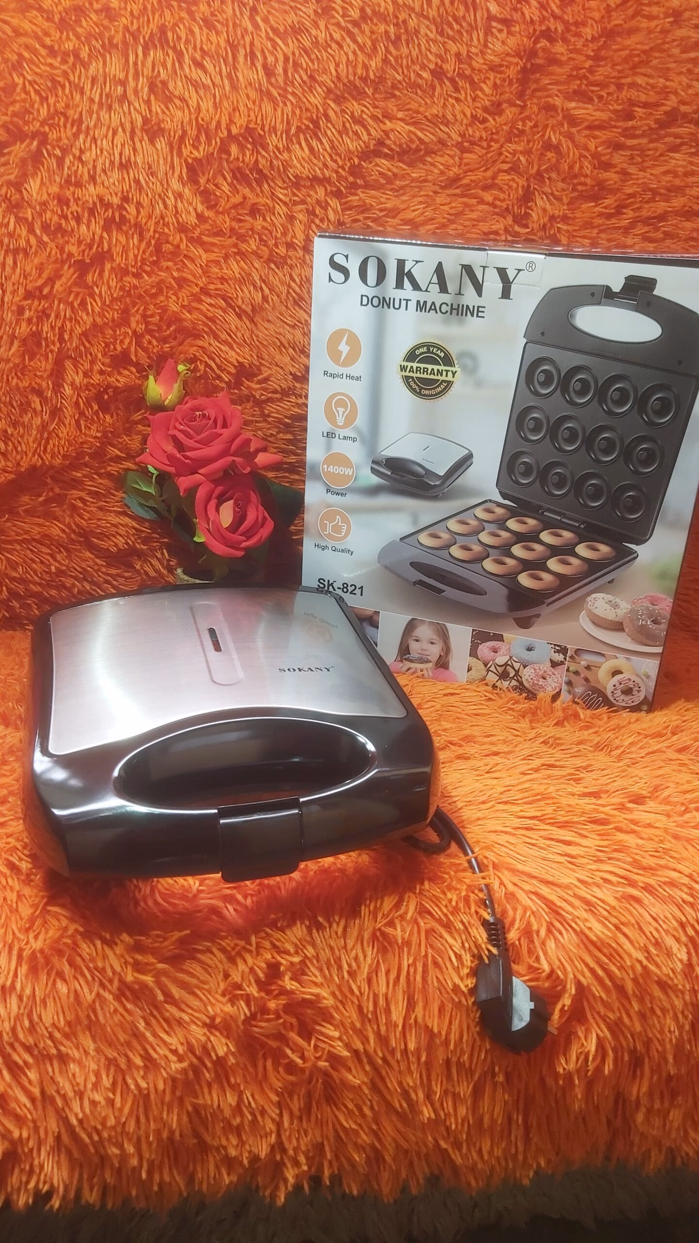 Sokany SK-821 12 Hole Donut Maker - Image 4