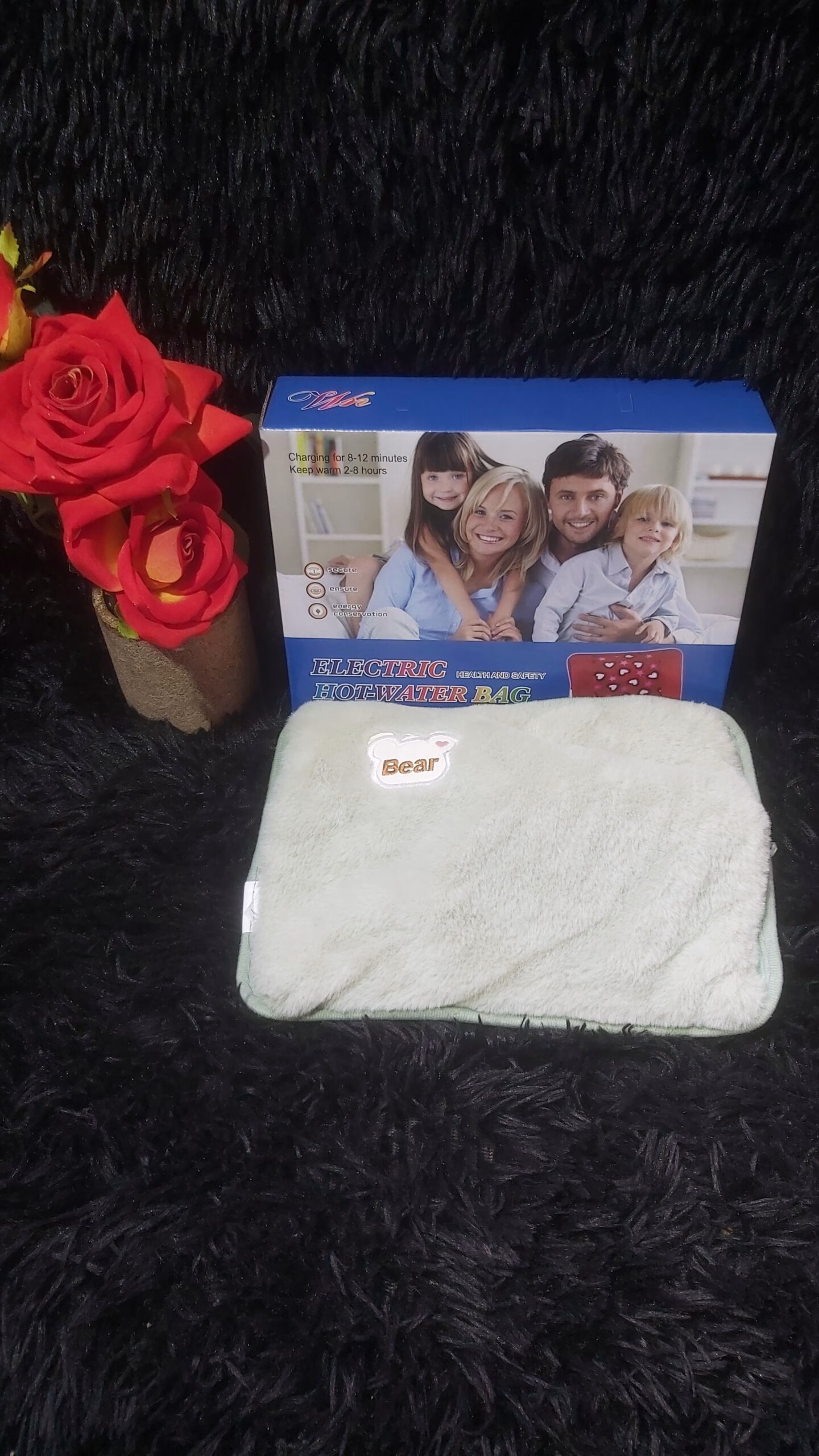 Grey Electric Hot Water Bottle