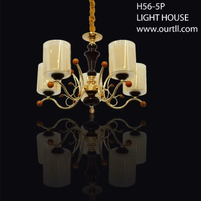 T.L.L H56-5p White And Gold Chandeliers