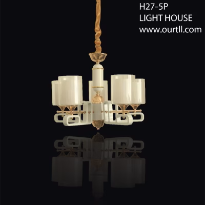 T.L.L H27-5p White And Gold Chandeliers