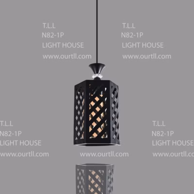 T.L.L N82-1P Black Pendant Light