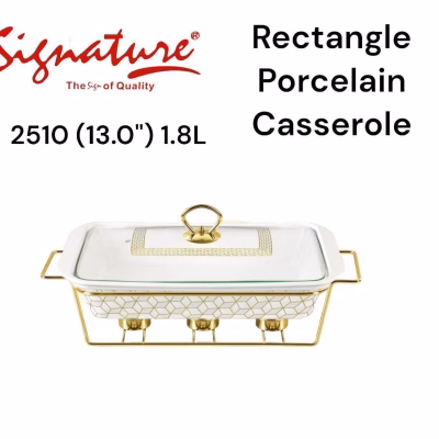 Signature 1.8L Rectangular Ceramic Casserole Pot