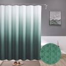 Polyester Waterproof Shower curtains with Hooks