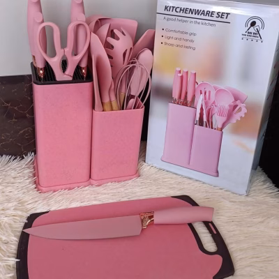 Silicon 19pcs Kitchenware Cooking Spoon set