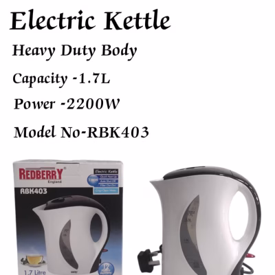 Redberry RBK403 1.7L commericial electric kettle