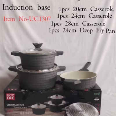 Redberry 7pc Granite Cookware Sets