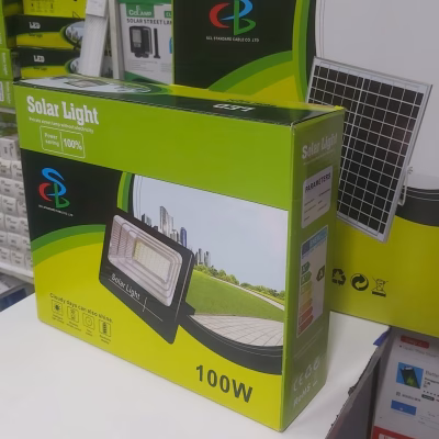 SCL 100W Solar Floodlight with Solar Panel