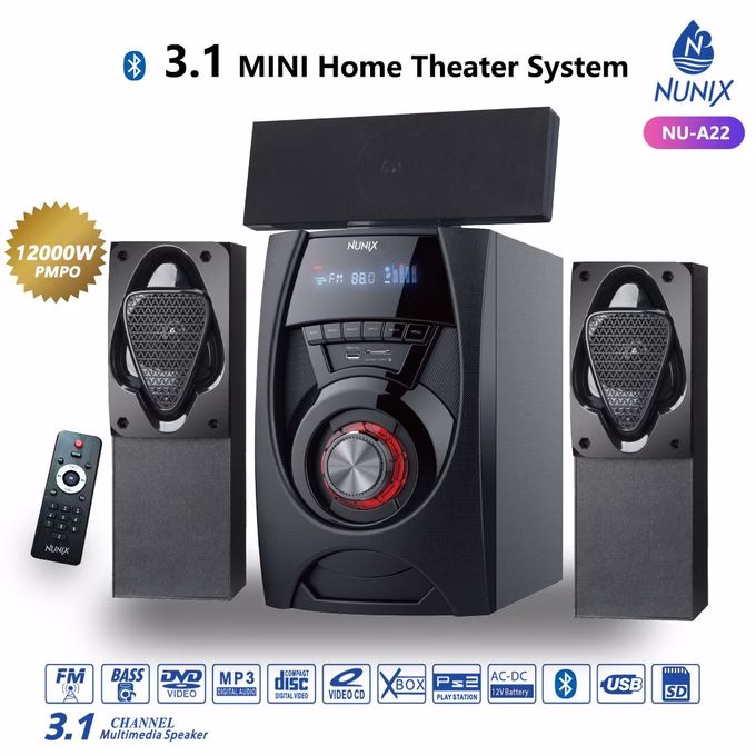 Nunix A22 3.1ch Mini Home Theatre System