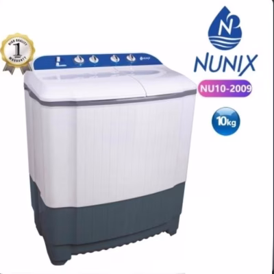 Nunix NU10-2009 10kg Twin-Tub Washing Machine
