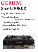 Gemini GGS-02 Glass Tabletop 2-Burner cooker