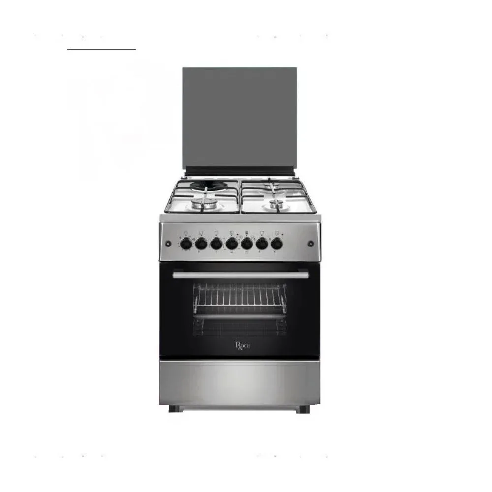 ROCH 60X55 Silver 3-Gas+1-Electric Gas cooker