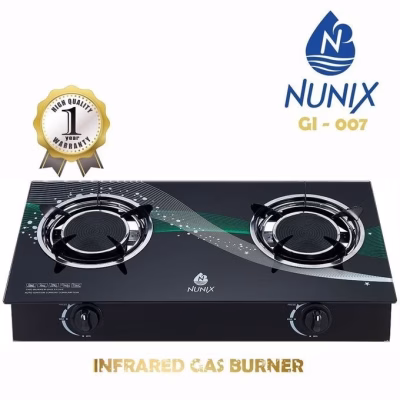 Nunix GI-007 Infrared 2~Burner Tabletop Gas cooker
