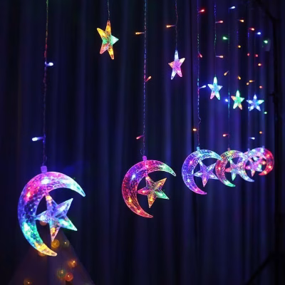 Star Curtain Christmas Lights