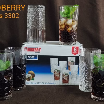 Redberry Diamond 3300 series 6pc Glass Sets