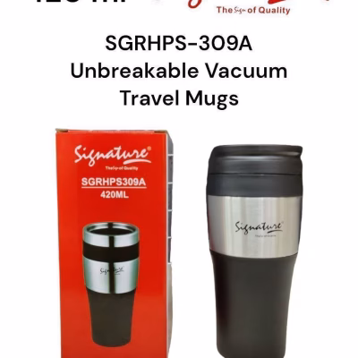 Signature 420ml Unbreakable Vacuum travel Mugs