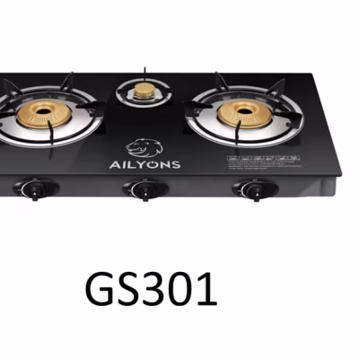 Ailyons GS-301 3-Burner Tabletop Gas Cookers