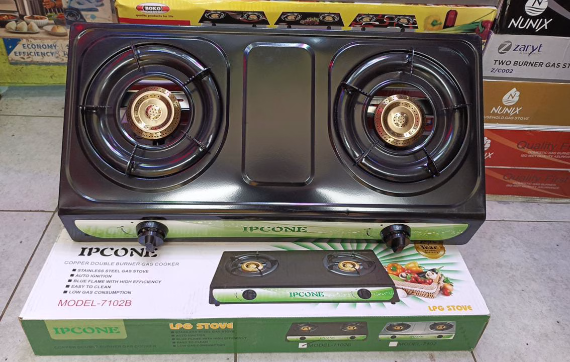 Ipcone Black 2 Burner Tabletop Gas cookers