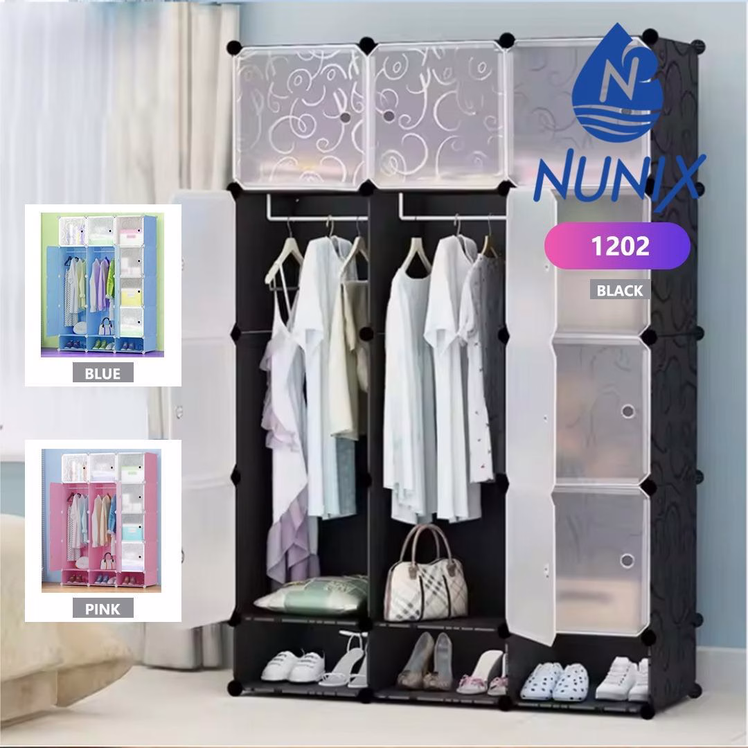 Nunix 1202 3-Column Plastic Wardrobes - Image 2
