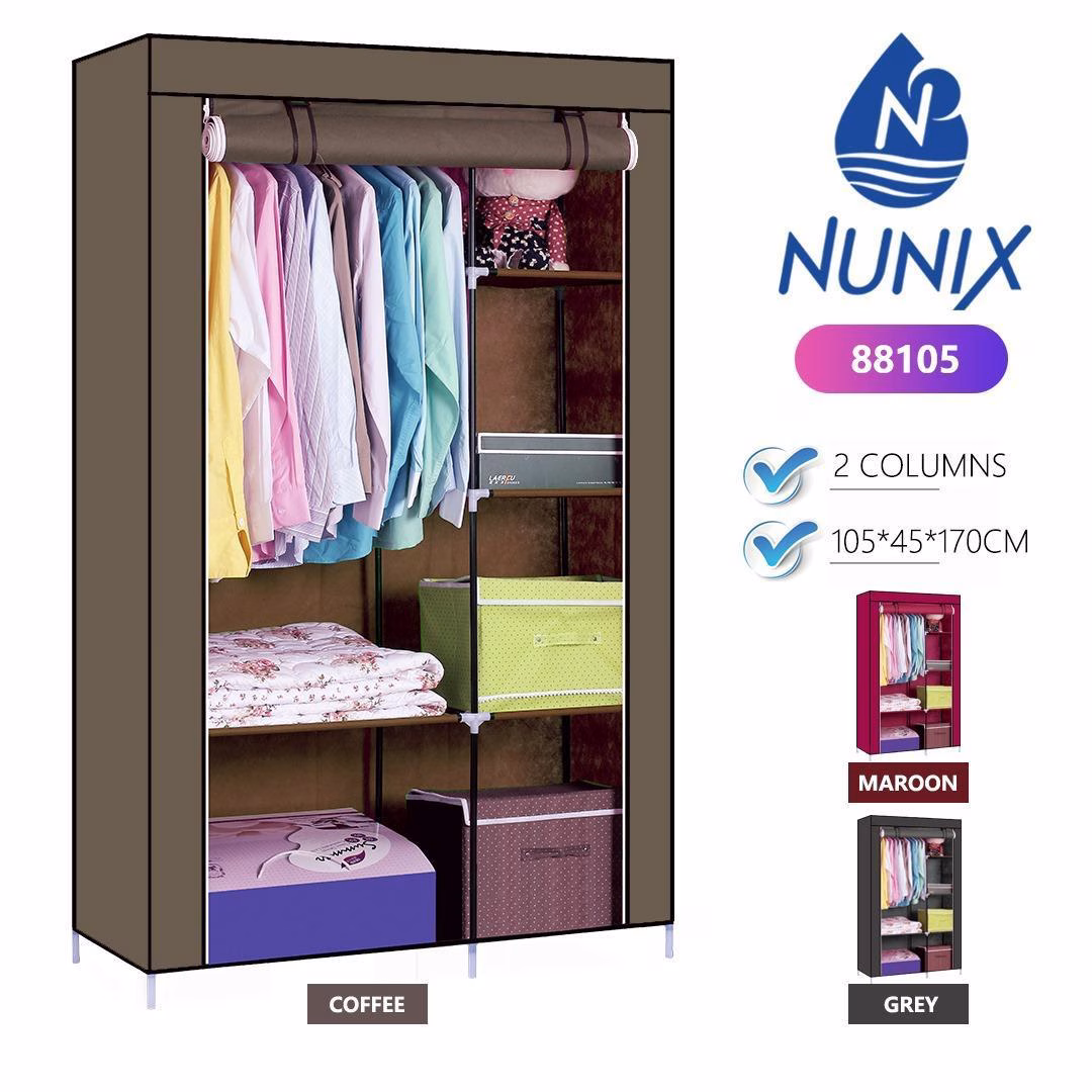 Nunix 88105 2-Column Metallic Wardrobes