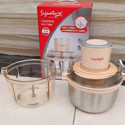 Signature SG-CH06 2L Stainless-Steel Electric Chopper