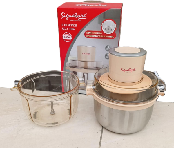 Signature SG-CH06 2L Stainless-Steel Electric Chopper