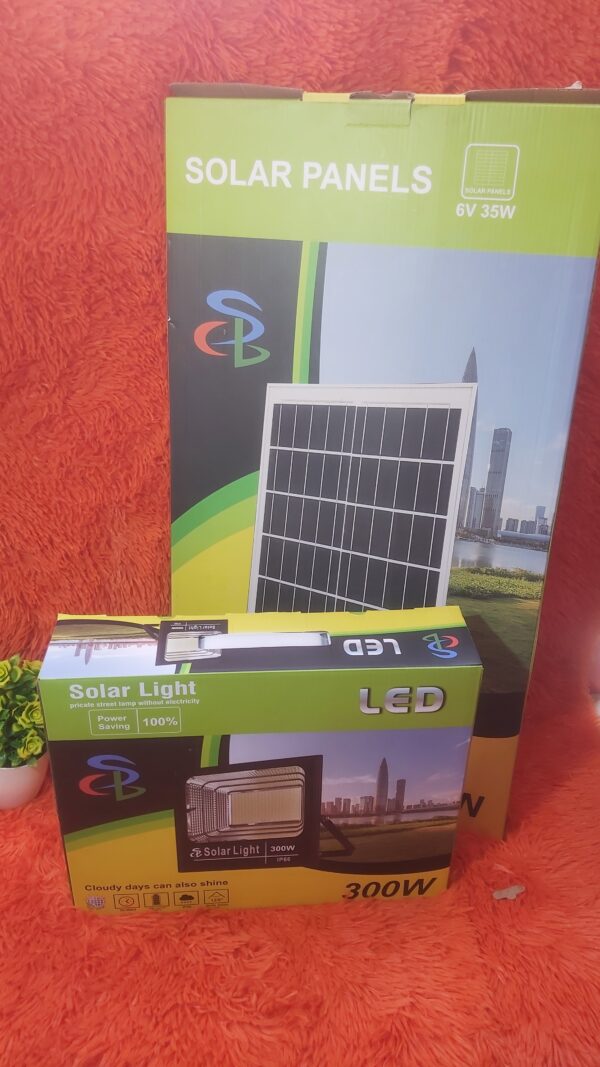 SCL 300W Solar Floodlight with Solar Panel