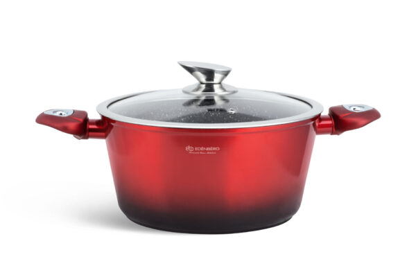 Edenberg EB5619 Wine-red 15pcs Cookware sets - Image 4