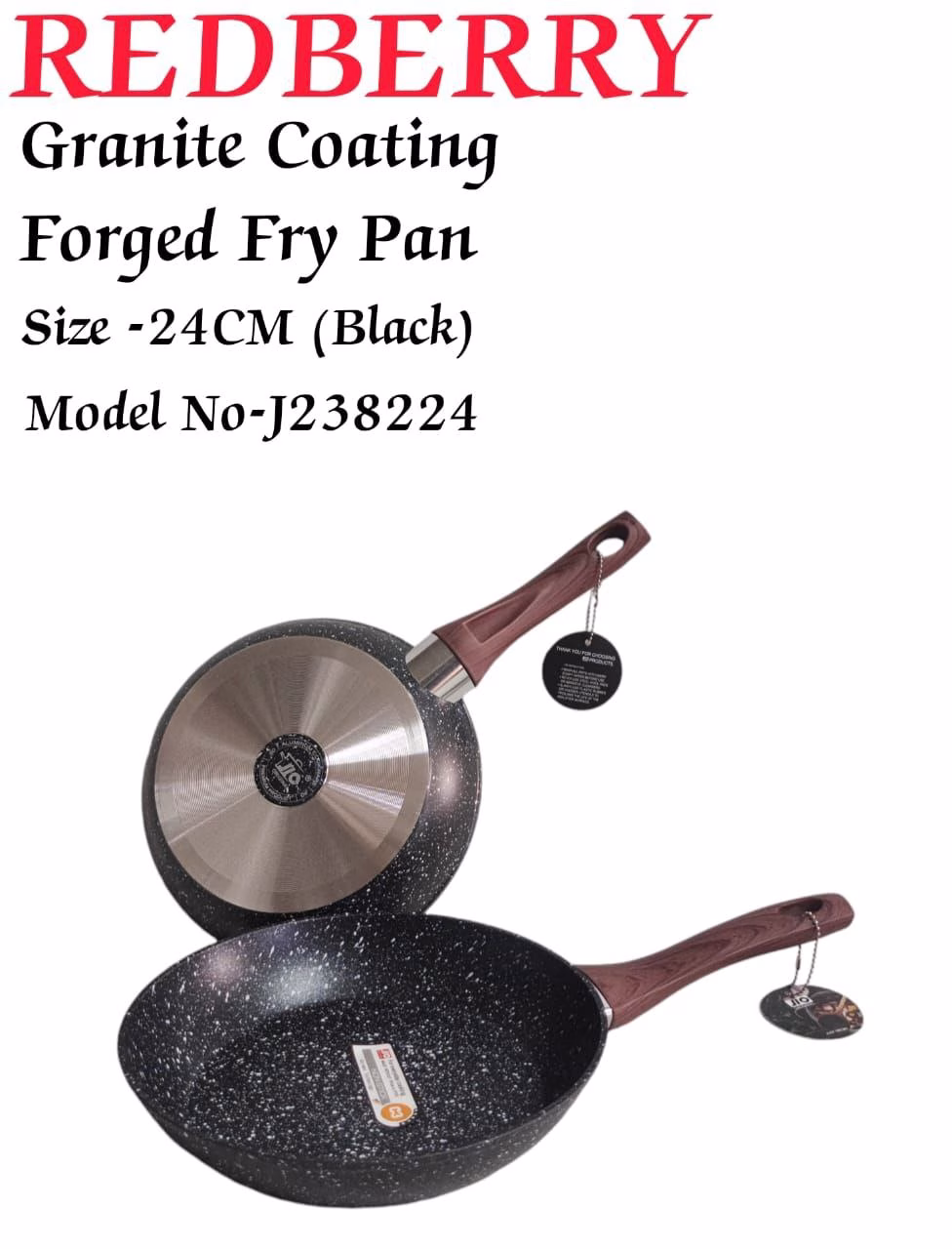 Redberry 22cm Granite Frying Pans