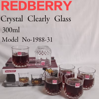 Redberry 300ml 6pcs Whiskey Glass Sets