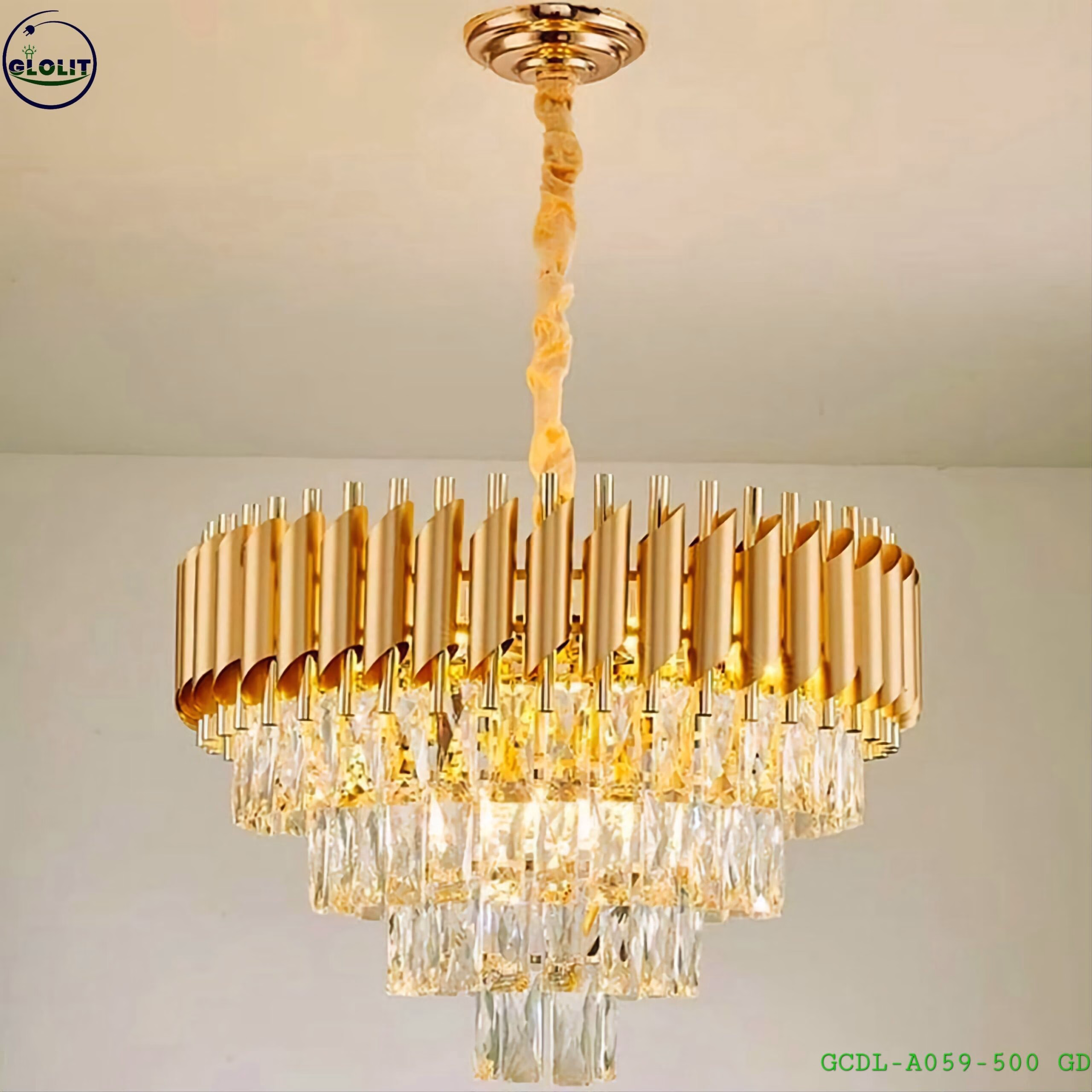 Glolit A059 500mm 5-Tier Chandeliers