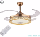 Glolit F067 500mm Chandelier with 42" Inch Ceiling Fan