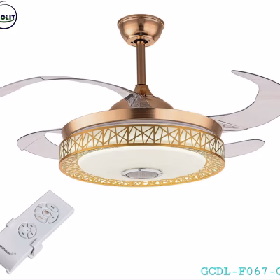 Glolit F067 500mm Chandelier with 42" Inch Ceiling Fan
