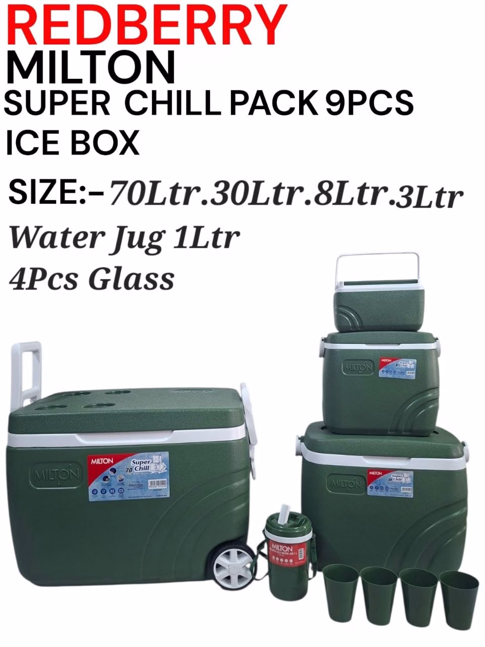 Redberry Milton 9pc Cooler Box Sets