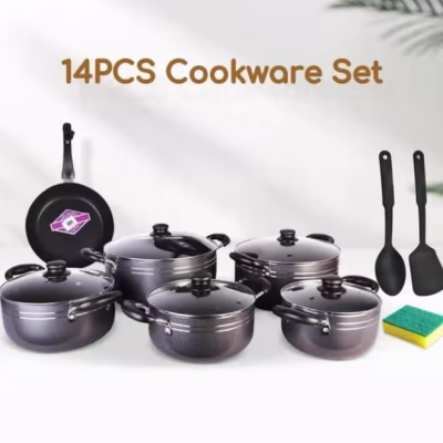 TC 14pcs Non-Stick Cookware sets