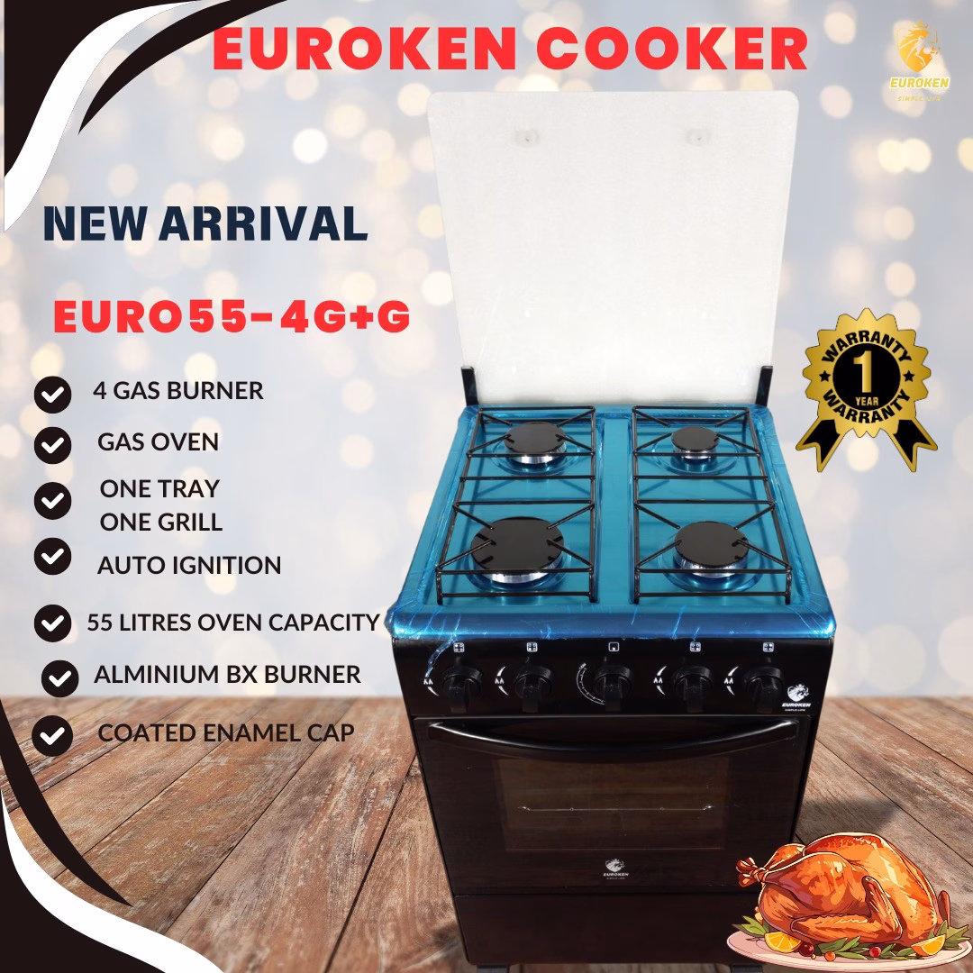 Euroken EURO55 4~Burner All Gas cooker